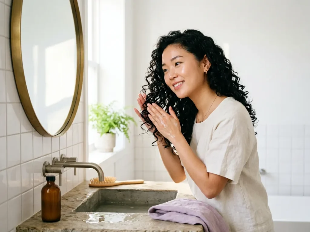 Struktur rambut curly secara alami beda dari rambut lurus